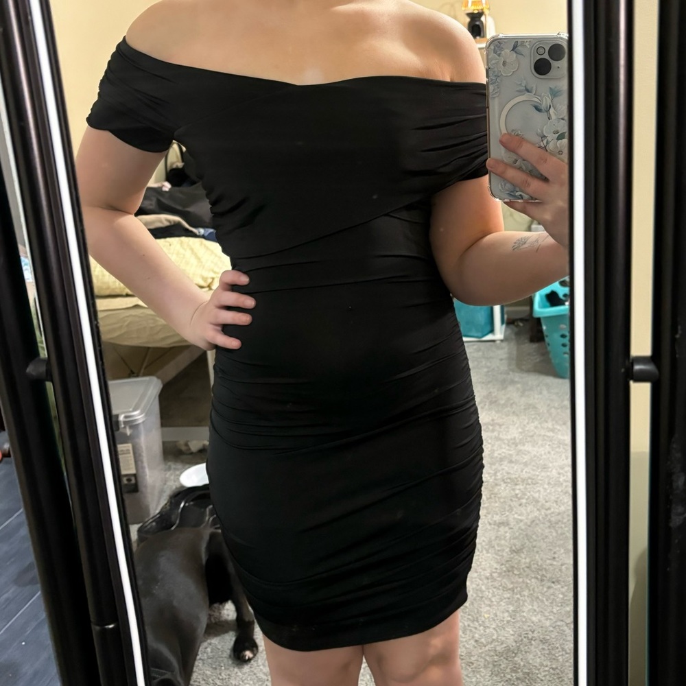 Windsor black off the shoulder dress